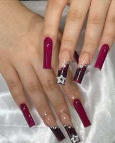 Nail Charm Designs, Blooming Gel, Nail Charm, Stunning Nail Designs, Cranberry Color, Exotic Nails, Pretty Gel Nails, Nails Only, Pink Acrylic Nails