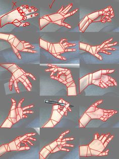 the instructions for how to draw hands