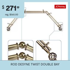 the rod desyle twist double bay is $ 27 99