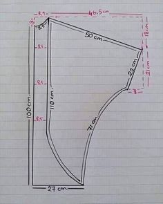 a drawing of a curve in the shape of a rectangle