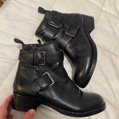 Reposhing This Item I Purchased From @Corinnekittycat. Loved It, But Ready To Rotate For Something New. Questions? Leave A Comment Below! Fall Booties, Fall Boots, Leather Moto, Boots Fall, Kenneth Cole, Something New, Bootie Boots, Ankle Boots, Size 6