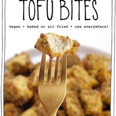 Chicken-Style Tofu Bites! Asian Tofu, Tofu Bites, Salads Pasta, Vegan Meat, Vegan Chicken, Vegan Tofu, Tofu Dishes, Like Chicken