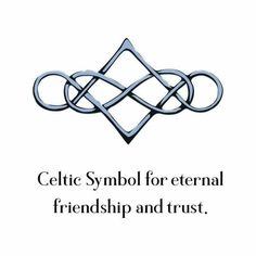 the celtic symbol for eternal love and trust is shown in black on a white background