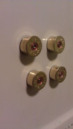 12 GA Shotgun magnets by DesignsfromtheRoot on Etsy Shell Magnets, Shell Casings Crafts, Bullet Casing Crafts, Shotgun Shell Crafts, Hunting Crafts, Bullet Casing Jewelry, Bullet Crafts, Bullet Shell, Bullet Casing