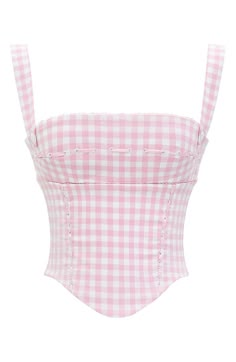 Gingham Corset, Y2k Soft Girl, Cute Corset, Rose Shadow, Pink Corset, Girl Closet, Hourglass Shape, Gingham Tops, Pink Gingham