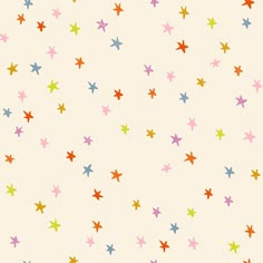 multicolored stars are scattered on a white background