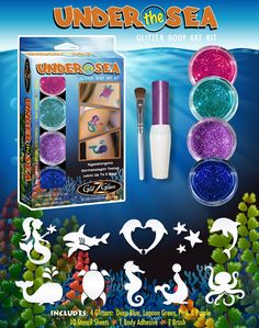 the under the sea makeup kit is in its packaging