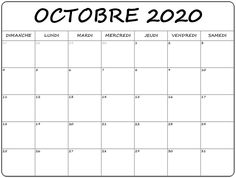 a calendar for october with the holidays written in black and white on top of it