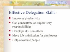 the words effective delegtion skills are written in two different languages and have been used to