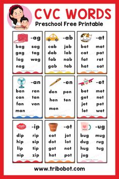 cvc words preschool free printable worksheet for the english speaking and writing skills