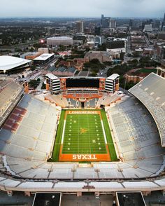 an aerial view of the football field at sun devil stadium in san antonio, texas