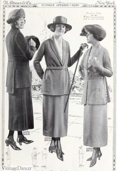 Real 1920s Fashion, 1920s Poor Fashion, 1920s Working Women, 1920 Suits, 1920s Skirt, 1920s Suit, 1920s Suits, Radium Girls