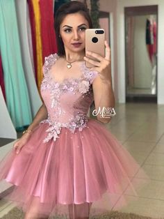 Short Princess Dress, Flower Prom Dress, Corset Pattern, Fairy Dresses, Pink Gowns, Short Prom Dress, Gala Dresses, Formal Style, Birthday Dresses