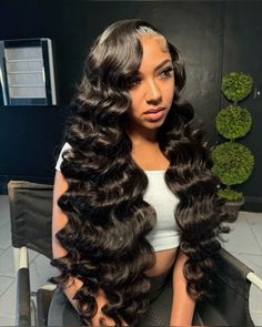 Plucked Wig, Weave Ponytail Hairstyles, Frontal Wig Hairstyles, Quick Weave Hairstyles, Lace Front Wigs Human Hair, Girls Hairstyles Braids, Hair Ponytail, Hot Hair Styles, Wigs Human Hair