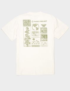 Parks Project Leave It Better Pocket Tee. Left Chest Pocket. Graphic Screened On Pocket. Woven Label On Pocket. Large Graphic On Back. Crew Neck. Short Sleeve. 100% Cotton. Machine Wash. Imported. Men’s Graphic Tee, Mission Trip Tshirt, Environmental Club, National Park Shirts, Camp Shirt Designs, Graphic Tee Ideas, Camp Brand, Prairie Rose, Doodle Shirt