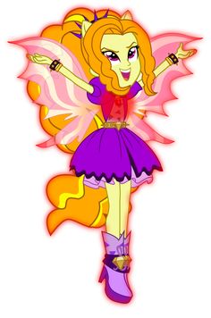 a cartoon girl dressed as a fairy with wings