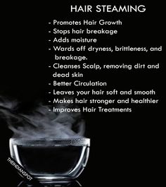 Steaming allows you to add moisture to your hair promoting longer and healthy hair growth. When your hair does not receive any moisture and is... Stop Hair Breakage, Hair Steaming, Hair Steamers, Mega Hair