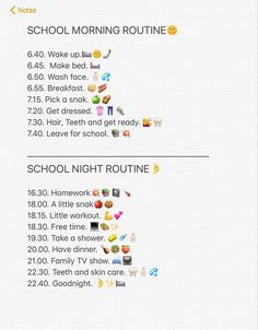 College Morning Routine, Routine List, Before School Routine, Teen Sleepover Ideas, Good Apps For Iphone, Middle School Essentials, Night Routines