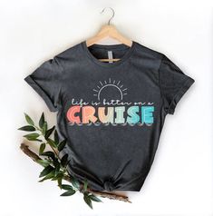 Life Is Better On Cruise T-Shirt, Family Cruise Vacation Shirt, Holiday Season Cruise Shirt, Cruise Squad Shirt, Matching Family Cruise Gift 🎈HOW TO ORDER 1-) Please, check and review all the photos. 2-) Choose your t-shirt size and color. *Different styles of shirts may have different shades of same color choice due to different manufacturer brands. *For this reason, we recommend you to match shirts from the same styles if you want precisely matching colors (ex. Unisex, V-necks, Toddler, etc.) Cruise Shirts Funny, Top Cruise, Cruise Life, Cruise Gifts, Family Cruise Shirts, Cruise Shirts, Cruise Shirt, Squad Shirt, Family Cruise