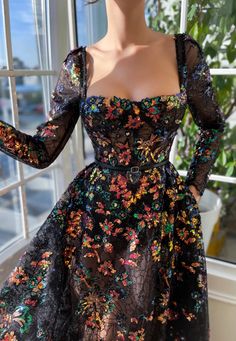 Black Swan Mosaic Gown | Teuta Matoshi Teuta Matoshi Gown, Teuta Matoshi Dresses, Colorful Gown, Teuta Matoshi, Roman Mosaic, Gowns Dresses Elegant, Piece By Piece, Prom Dresses Online, Dressy Dresses