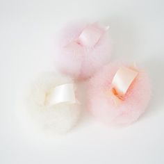 Swan's Down Powder Puffs | Lily Powder Puffs, Rice Powder, Vintage Plates, Powder Puff, Lily, Ribbon, Stud Earrings, Skin, Red