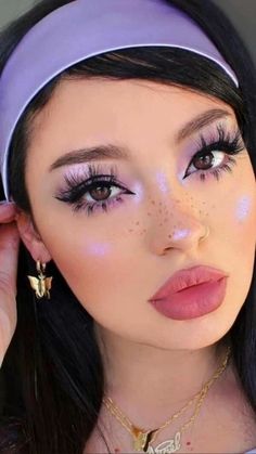 Make Up Designs, Drag Make-up, Cute Eye Makeup, Purple Makeup, Cool Makeup Looks, Beauty Make-up, Makijaż Smokey Eye, Eye Makeup Designs, Dope Makeup