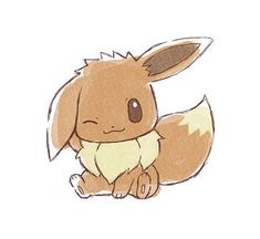 a drawing of a cute little pikachu