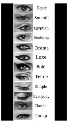 Pencil Eyeliner Tutorial, Cat Eye Eyeliner Tutorial, Grafik Eyeliner, Eyeliner Types, Teknik Makeup, Dramatic Eyeliner, Eyeliner Shapes, Eyeliner Techniques, Mekap Mata