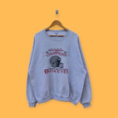 Vintage 2002 Ohio state buckeyes sweatshirt Ohio state buckeyes crewneck Ohio state buckeyes sweater pullover nice gray colour size x-large by YoungmodernCo on Etsy Gray Colour, Florida State University, Florida State Seminoles, College Style, Rose Bowl, Ohio State Buckeyes, Florida State, Sweater Pullover, College Fashion