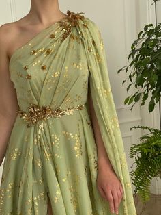 Summer Vine, Teuta Matoshi, Drape Gowns, Mother Dresses, Fantasy Dresses, Garden Fairy, فستان سهرة, Fantasy Dress, Fantasy Fashion