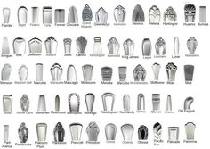 an image of different types of kitchen utensils and spoons on a white background