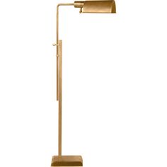 a lamp that is sitting on top of a wooden base with a metal pole underneath it