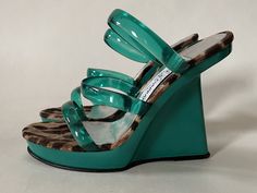 Green Lacquer, Hippie Shoes, Exotic Shoes, Wedges Heels, Cute Heels, Foot Bed, Platform Wedge Sandals, Platform Wedge, Dream Shoes