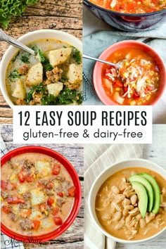 12 easy soup recipes that are gluten - free and dairy - free