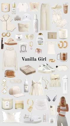 Vanilla Girl Summer Aesthetic, Vanilla Girl Capsule Wardrobe, Vinnila Girl Style, Vanilla Style Outfit, Clean Girl School Aesthetic, Vinella Girl Outfits, Vanilla Girl Amazon Finds, Vanilla Girl Wardrobe, Vanila Gril Aesthetic Outfits