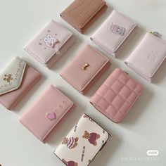 Cute Wallet Aesthetic, Wallets Aesthetic, Aesthetic Wallet, Wallet Aesthetic, Leather Wallet Design, Wallets For Girls, Cute Wallet, Simple Wallet