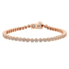 10K rose gold cluster bracelet with 343 round single cut diamonds weighing approximately 1 ct. tw. 7 inches in length Kids Gold Jewellery, Sparkly Bracelets, Cluster Bracelet, Diamond Bracelet Design, Cluster Bracelets, Helzberg Diamonds, Bracelets Design, Diamond Bangles Bracelet, Bracelets Gold Diamond