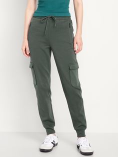 elastic-drawstring waist front zip pockets flap-cargo pockets at thigh cuffed leg breathable sits at belly button fitted hip and thigh slim leg 27 1/2" regular inseam 25 1/2" petite inseam 30 1/2" tall inseam models are approx.  5'9" and wear sizes s (4), l (12), and xl (18)machine wash according to the care instruction label  . Best Holiday gift for Women , perfect Joggers for Christmas! Pajamas Gift, Cargo Joggers, Family Pajamas, Old Navy Women, Family Maternity, Big And Tall, Slim Legs, Drawstring Waist, Old Navy