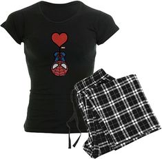 Spider Man Heart, Dark Pajamas, Spiderman Pajamas, Fame Clothes, Man Heart, Spiderman Outfit, Pajamas Aesthetic, Womens Pjs, Mens Pajama Pants