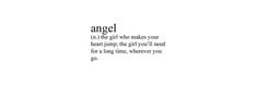 the words angel are written in black and white on a white background with an image of a