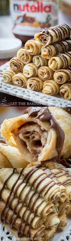 the different types of pastries are shown