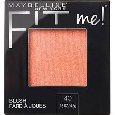 Maybelline - Fit Me Blush in Peach #ultabeauty Maybelline Fit Me Blush, Fit Me Blush, Maybelline Fit Me Powder, Fit Me Powder, Maybelline Fitme, Maybelline Cosmetics, Color Durazno, New York Fits, Maybelline Superstay