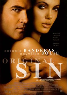 the movie poster for original sinn starring actors and actress, antonio banderas jolie