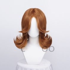 Princess Daisy Wigs Orange Cosplay Costume Wigs Heat Resistant Synthetic Hair Super Mario Princess Daisy, Princess Daisy Cosplay, Daisy Cosplay, Princess Daisy Costume, Mario Princess Daisy, Wigs Orange, Daisy Costume, Super Mario Princess, Gender Bending