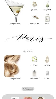 an info sheet with different types of hair