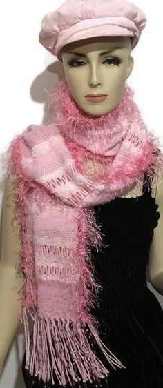 Hand woven pink alpaca scarf, boho chic, The pink woven scarf – Andrea Designs Loom Scarf, Woven Shawls, Novelty Yarn, Woven Scarf, Elegant Jacket, Alpaca Scarf, Handwoven Scarf, Art Scarves, Pink Scarf