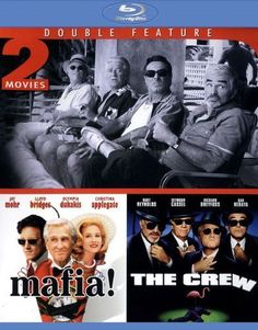 three movie covers with the same characters on them, including two men and one woman