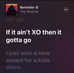 the tweek is showing off its new album, if it isn't xo then it gota go