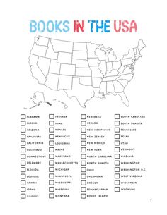 books in the usa printable