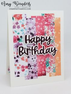 a card with the words happy birthday on it